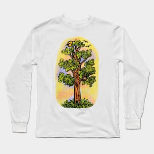 Tree at Sunrise Long Sleeve T-Shirt